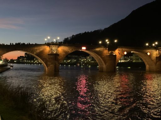 Alte Brücke Heidelberg im Abendlicht Alte Brücke Heidelberg im Abendlicht